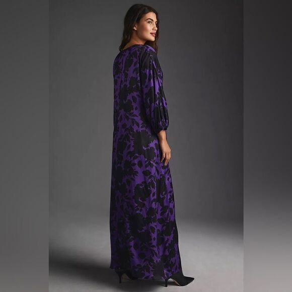 Anthropologie Delfi Collective V-Neck Maxi Dress / Size L - Picture 4 of 11